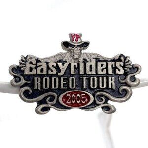 Easyriders Rodeo Tour 2005 Collectible Motorcycle Pin By Lady Hawk